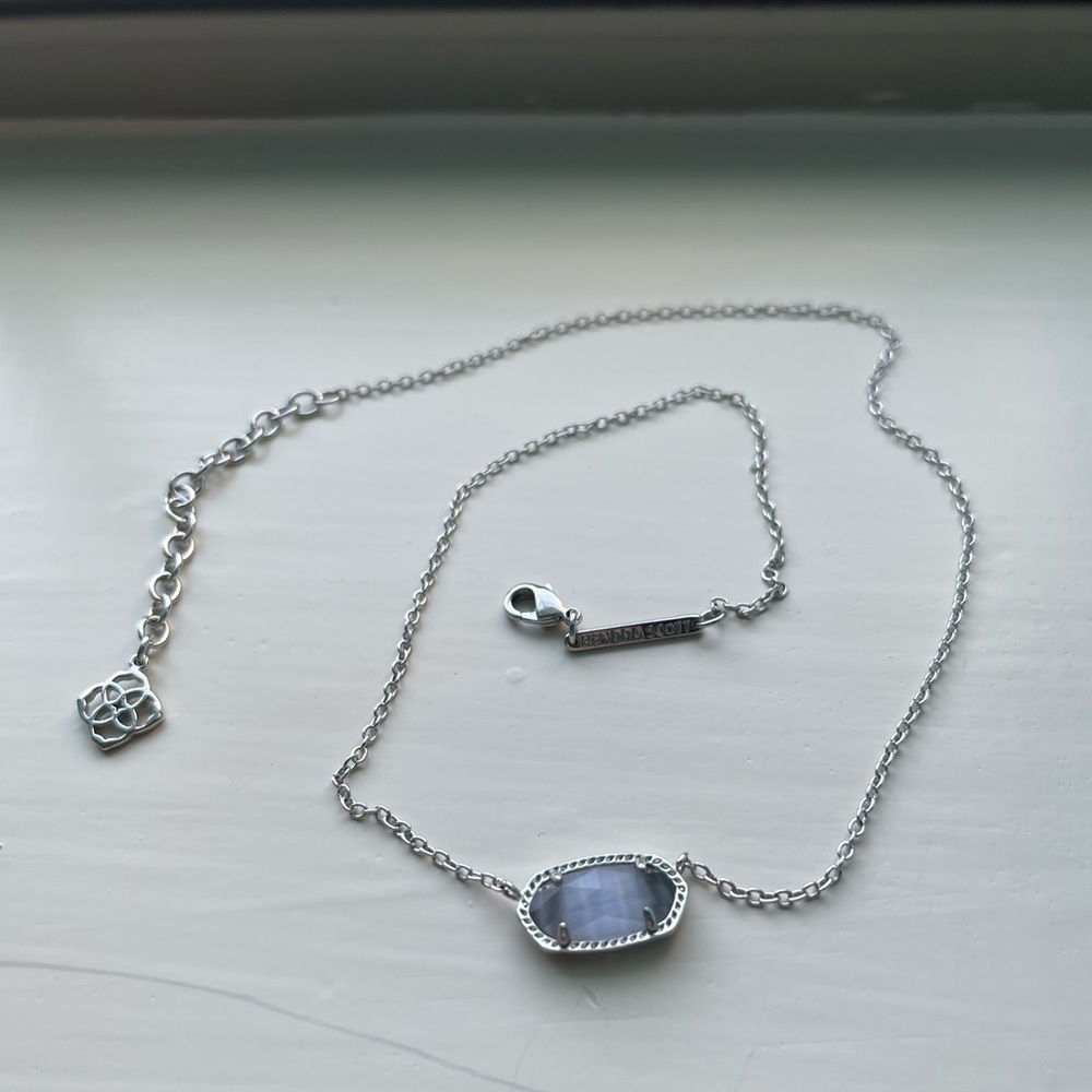 Kendra Scott Elisa Pendant Silver Necklace
